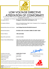 EVO视讯耐高温电线CE证书